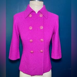 St. John Pink Blazer Tailored Suit Jacket